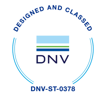 Designed and classed to DNV-ST-0378